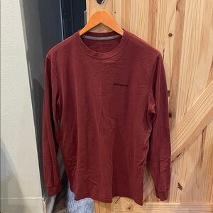 Patagonia Men's Burgundy Long Sleeve Tee